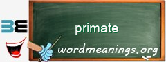 WordMeaning blackboard for primate